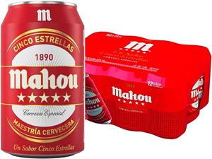 C-1/3 LATA MAHOU 5 ESTRELLAS (24 UNDS)